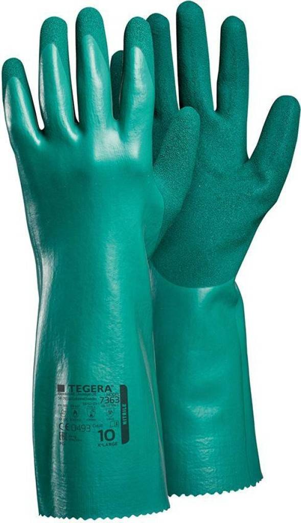 Chemikalienschutzhandschuh TEGERA 7363Zulassung/Norm EN 3882016 EN ISO 374-12016 EN 4202003A12009 EN ISO 374-52016/Virus EN 407Eigensch