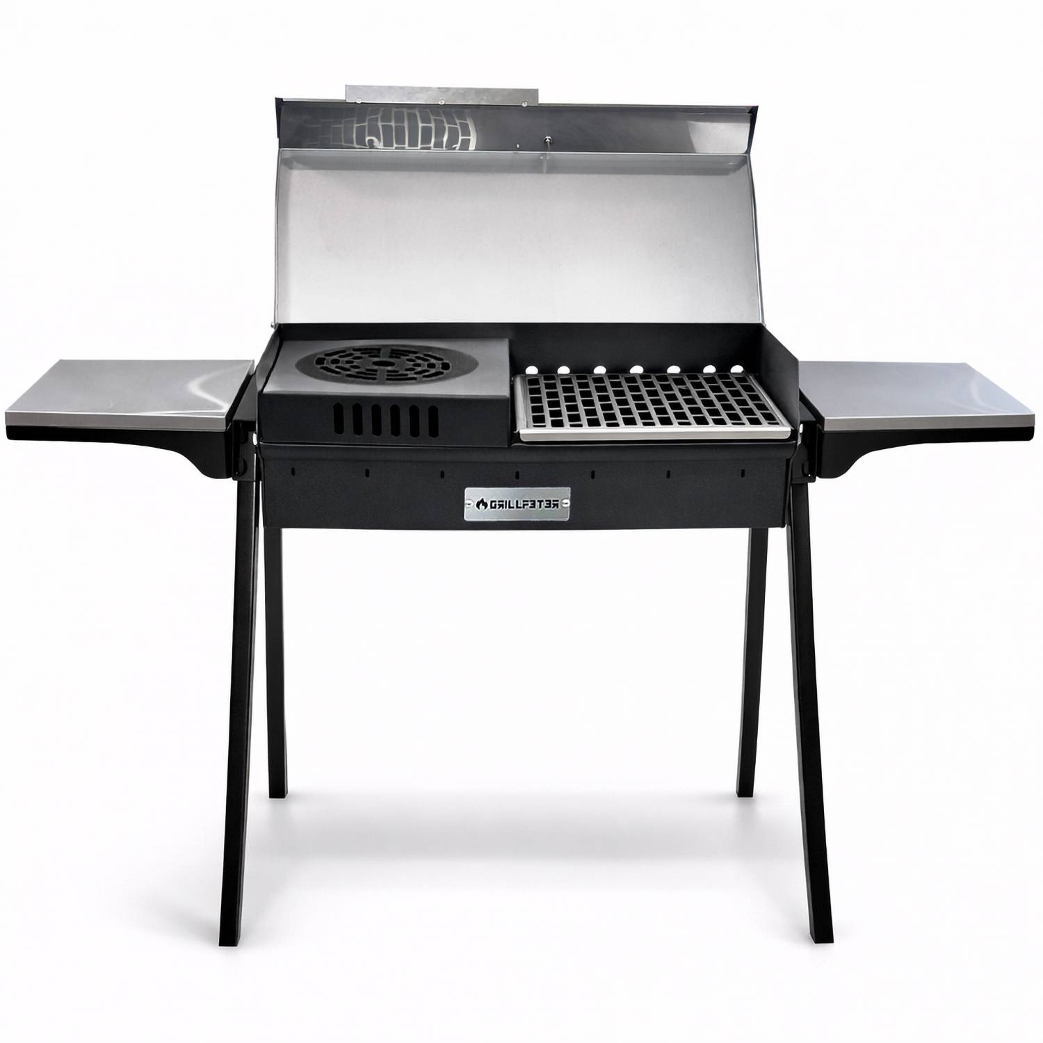 Profi Mangal Bulat 70 Schaschlikgrill 3mm Deckel Ablagen Gitter Rama