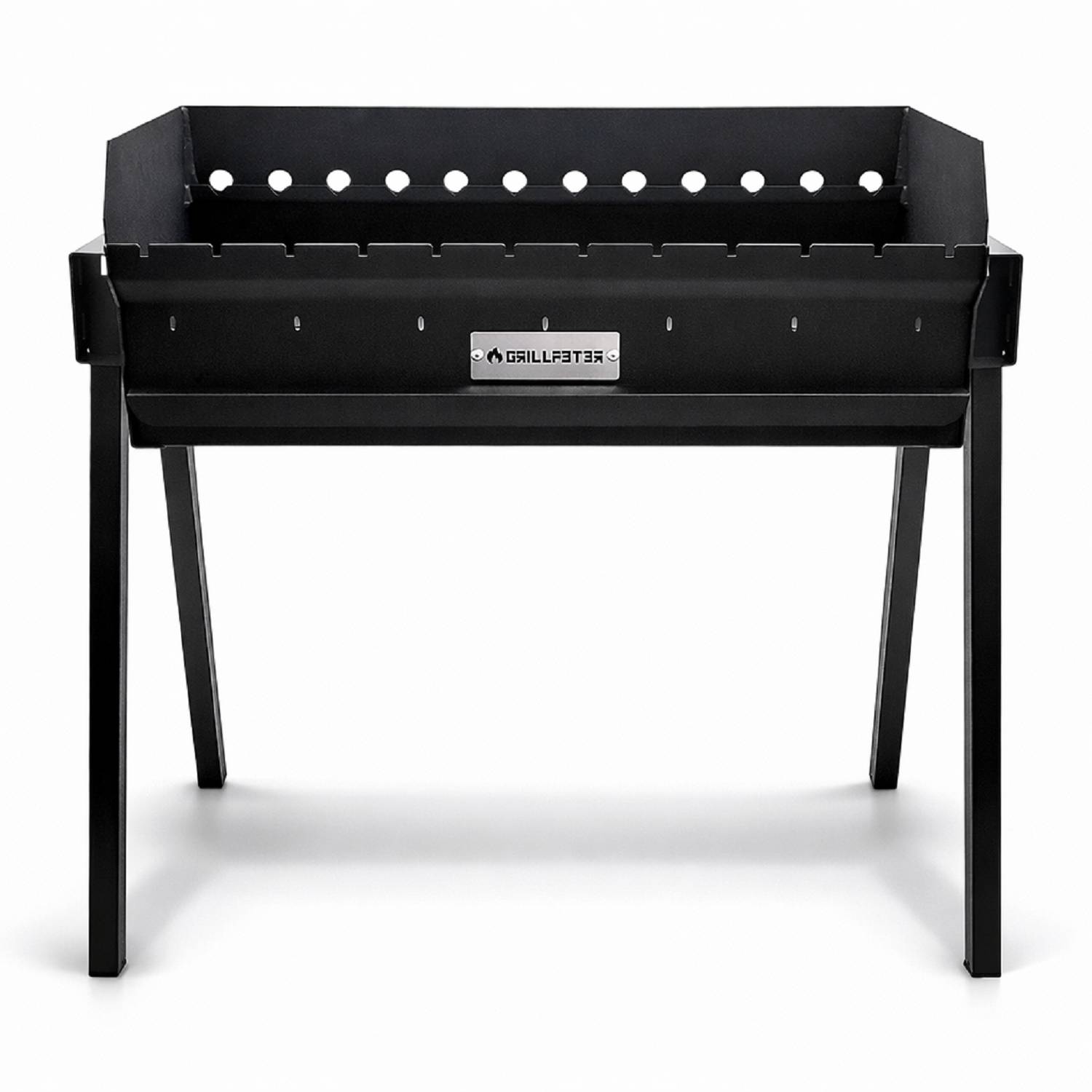 Profi Mangal Altan 70 Stahl 3mm Schaschlikgrill mit Ascheschublade