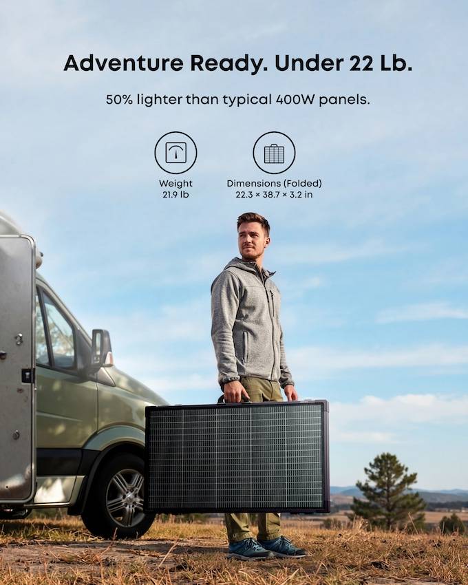 ANKER SOLIX Solarpanel PS400 B, tragbar