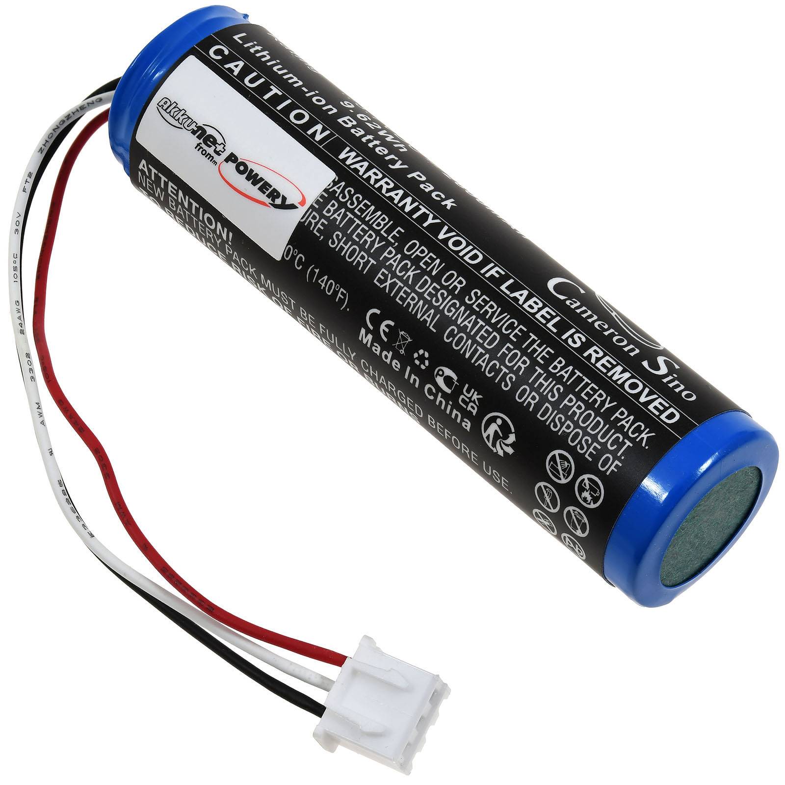 Powery Akku für Theradome LH80 PRO Haarwachstum-Laser-Helm, 3,7V, Li-Polymer