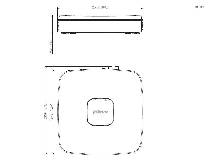 Dahua - XVR5104C-4KL-I3/T - XVR - 4 Kanal - 5MP, 4 Kanal Rekorder / WizSense / 5MP | Unterstützt H.265+/ H.265/ H.264+/