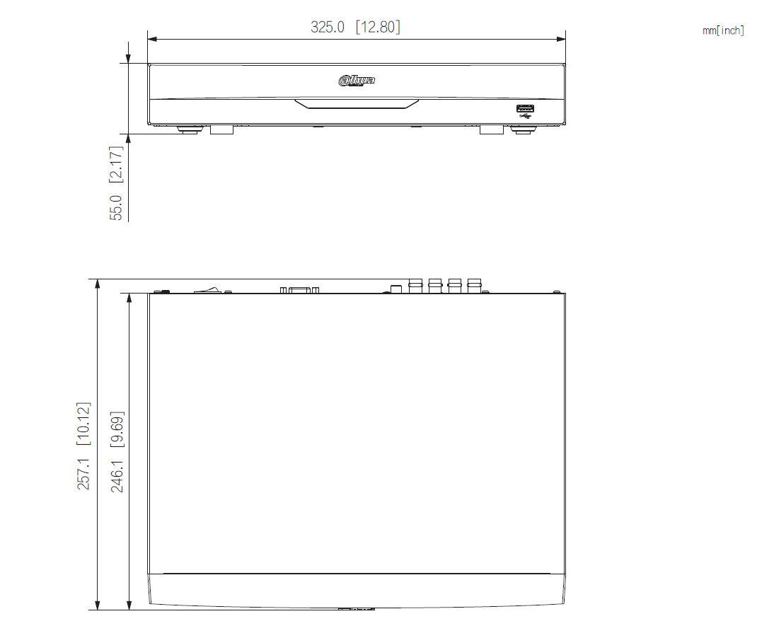 Dahua - XVR5108H-4KL-I3/T - XVR - 8 Kanal - 5MP, 8 Kanal Rekorder / WizSense / 4K-N / 5MP | Unterstützt H.265+/ H.265/