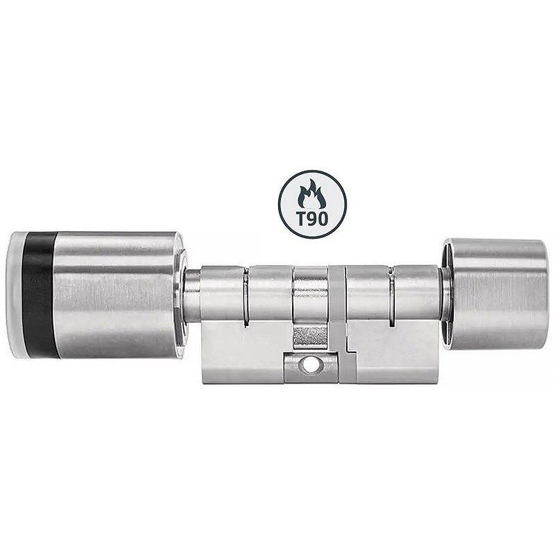 ABUS TECTIQ Zylinder TEC-Z-LA-T90 A30 I30, Typ: Doppelknaufzylinder Leser Außen T90 (TEC-Z-LA-T90) | Zylindermaß: Außen