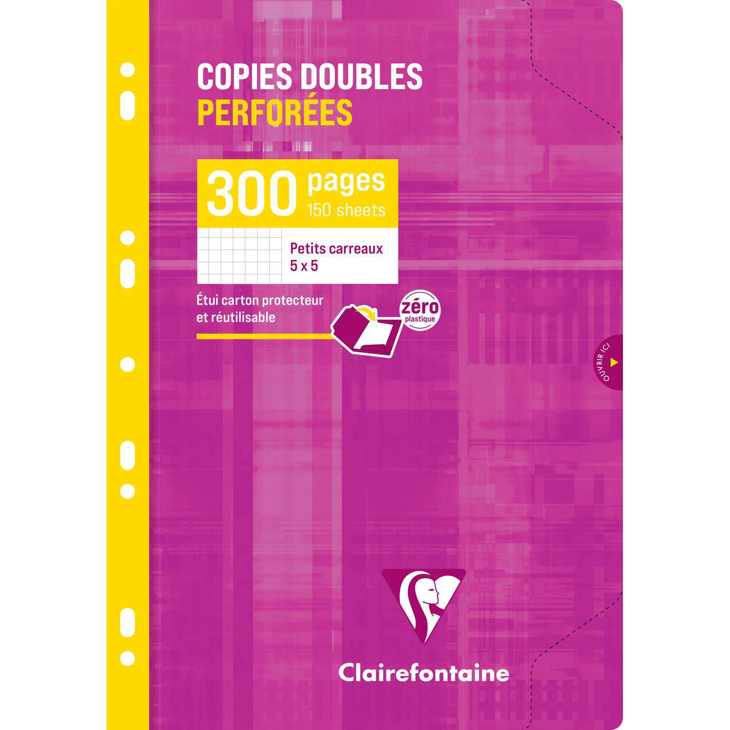 Clairefontaine 15x Kanzleibögen A4 kar m Rd 150 Bl 44712C