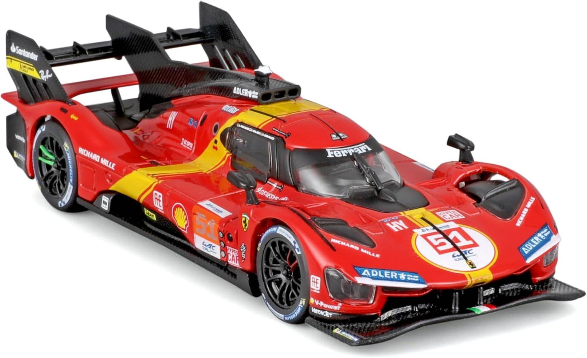 Bburago Ferrari 499P LMH Nr. 51 Modellauto 1:43 Modell 2023 24H Le Mans 14+