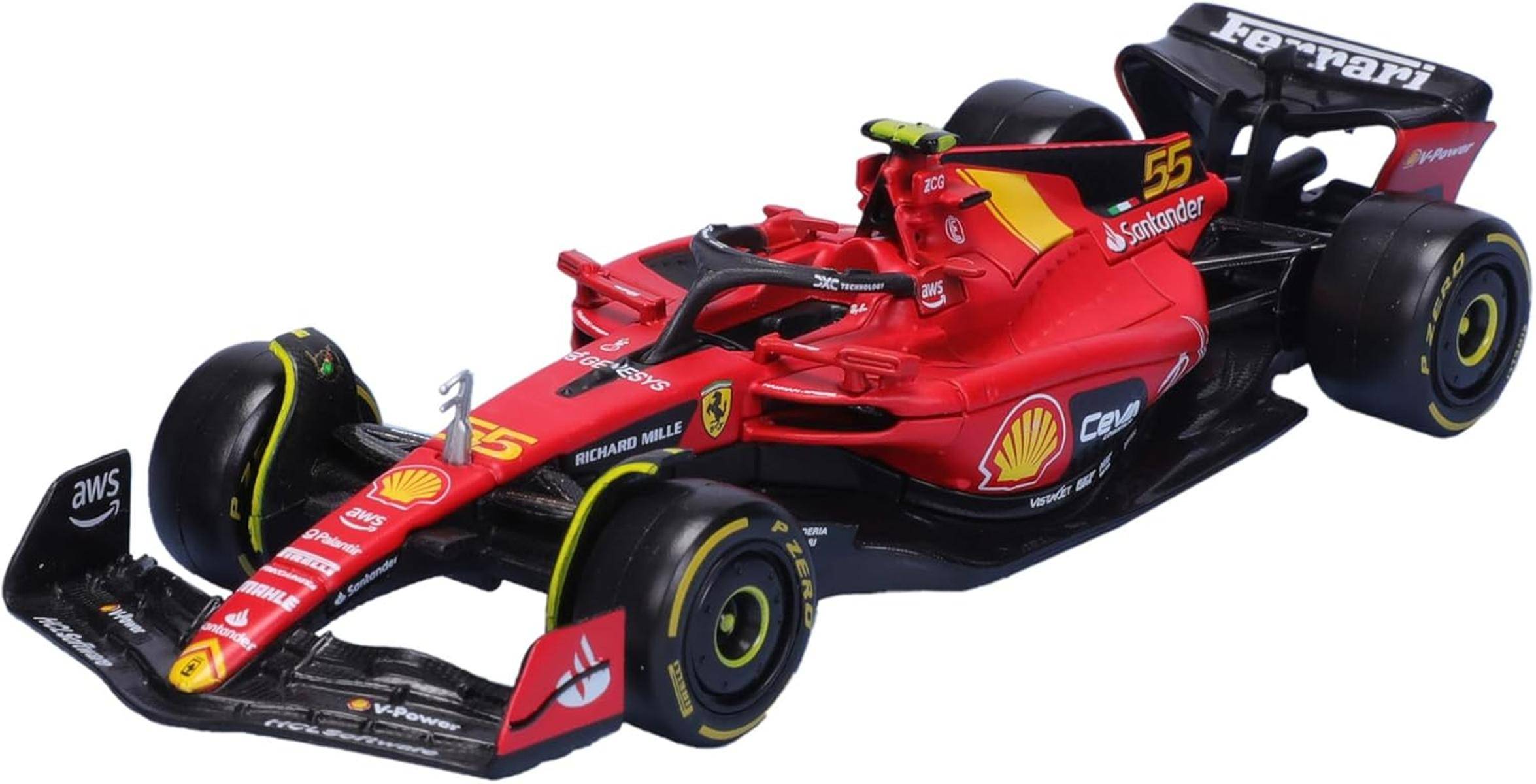 Bburago Geschenkpaket 4 F1 Ferrari SF-23-4 Modellautos 1:43 Ferrari-Lizenz 3+
