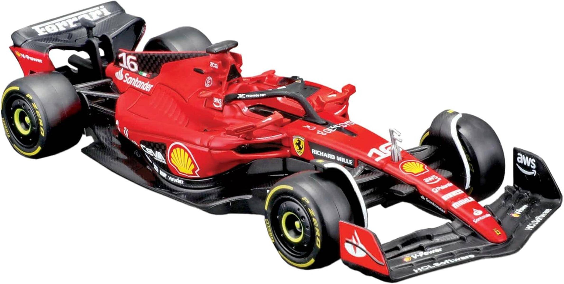 Bburago Geschenkpaket 4 F1 Ferrari SF-23-4 Modellautos 1:43 Ferrari-Lizenz 3+