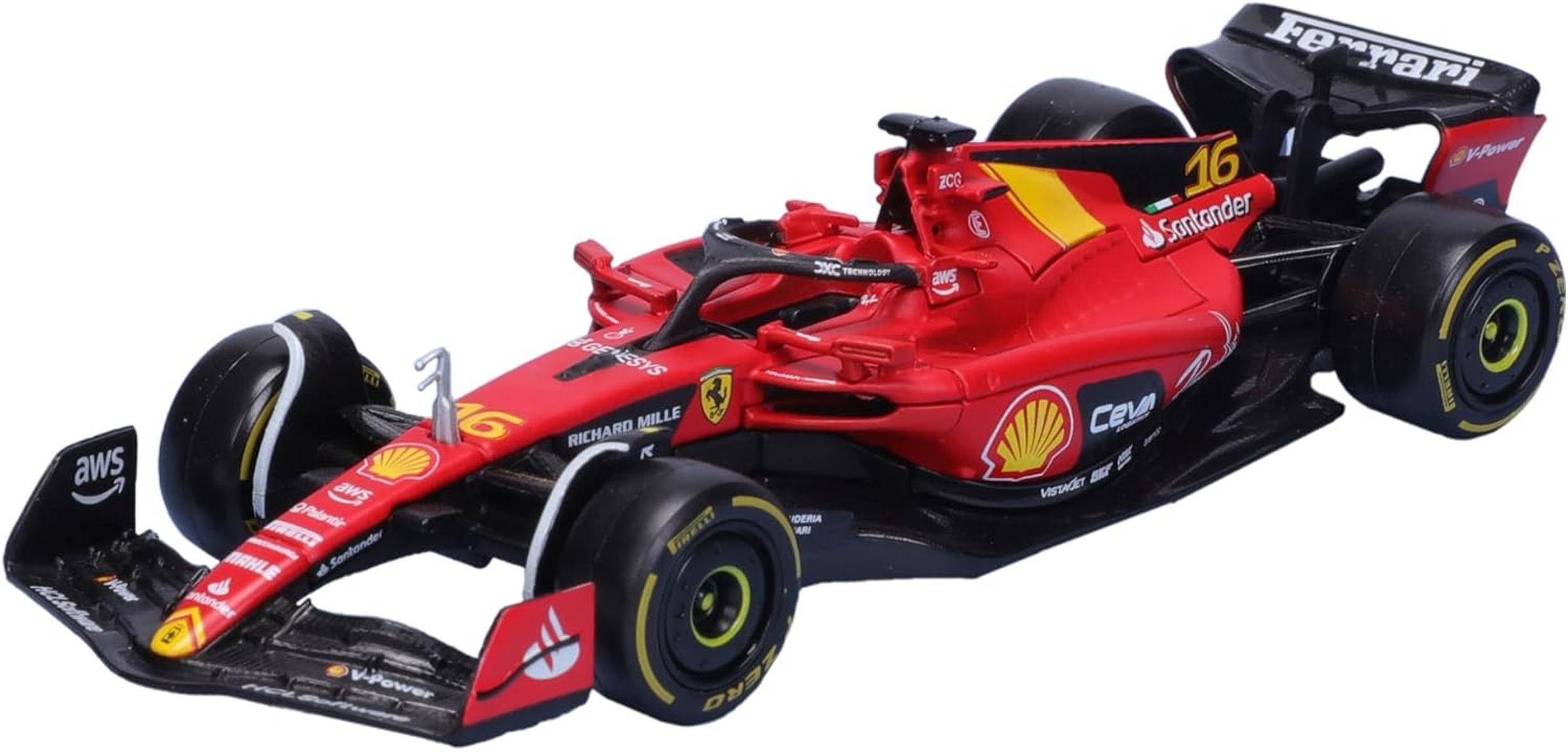 Bburago Geschenkpaket 4 F1 Ferrari SF-23-4 Modellautos 1:43 Ferrari-Lizenz 3+
