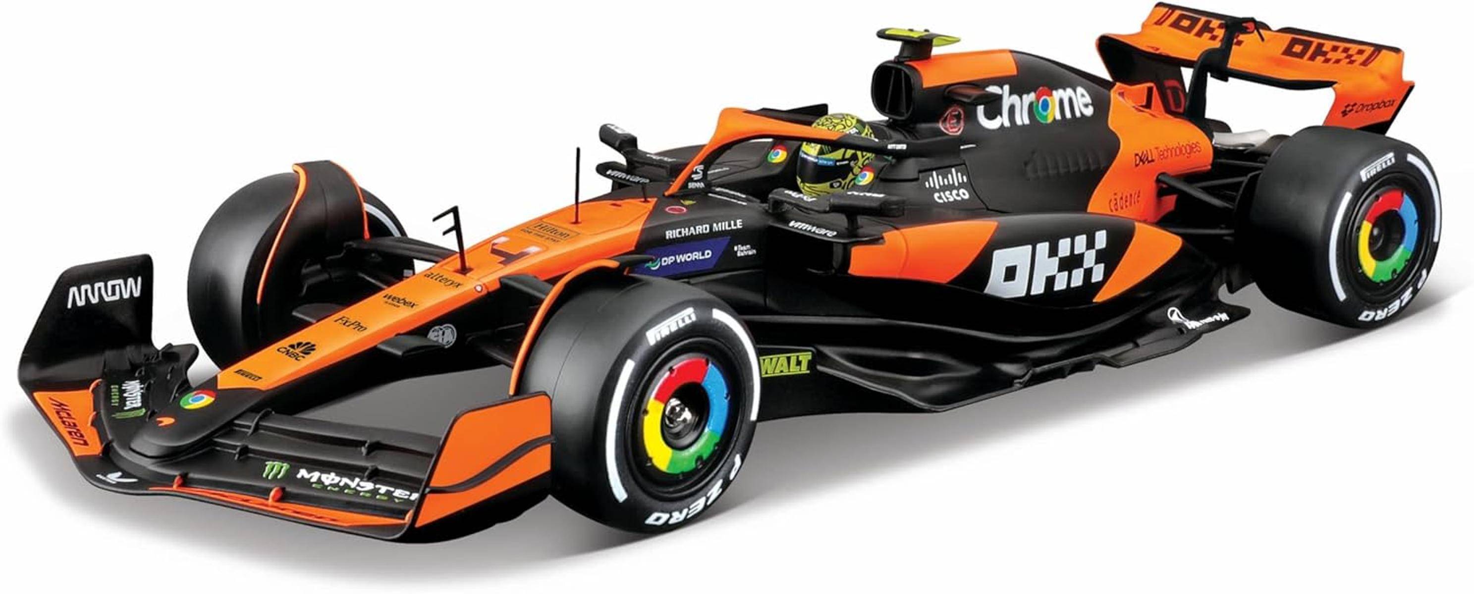 Bburago Formel 1 McLaren MCL38 2024 Modellauto1:24 orange schwarz 18-28033N 14+