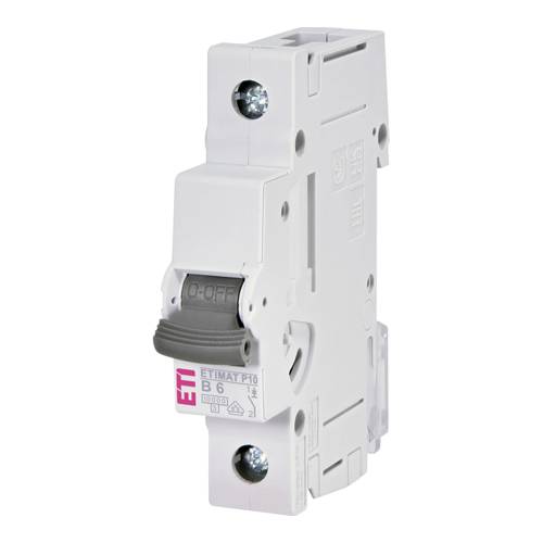ETI 001901007 - Leitungsschutzschalter ETIMAT P10 1p B6 (Auslösecharakteristik B | 240V | 50/60Hz | 1-polig)