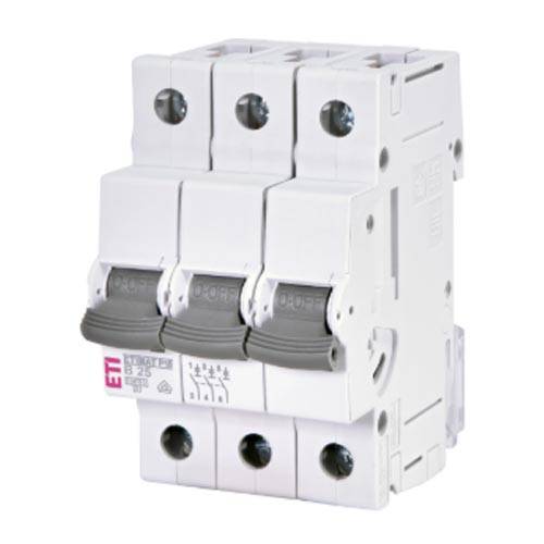 ETI 001901312 - Leitungsschutzschalter ETIMAT P10 3p B25 (Auslösecharakteristik B | 415V | 50/60Hz | 3-polig)