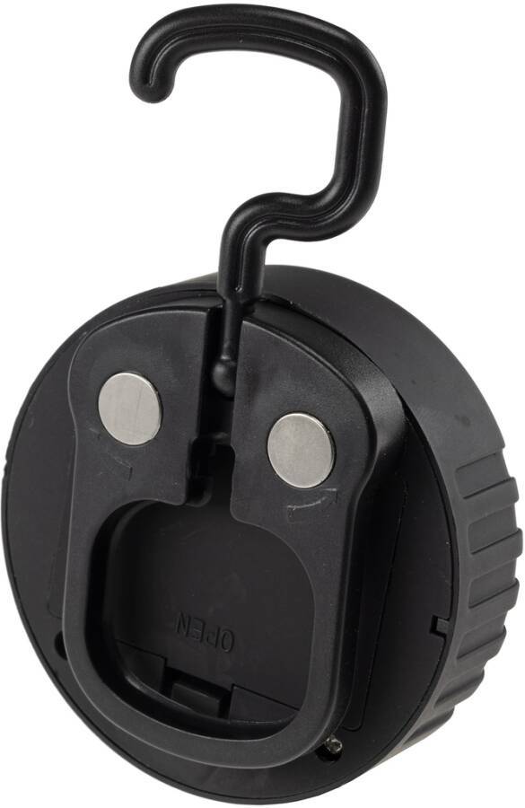 LED Arbeitsleuchte mit Magnet und Haken 23770 Leuchtmittel COB-LED Lieferumfang ohne Batterien Leistung 1 W Lichtstrom 8