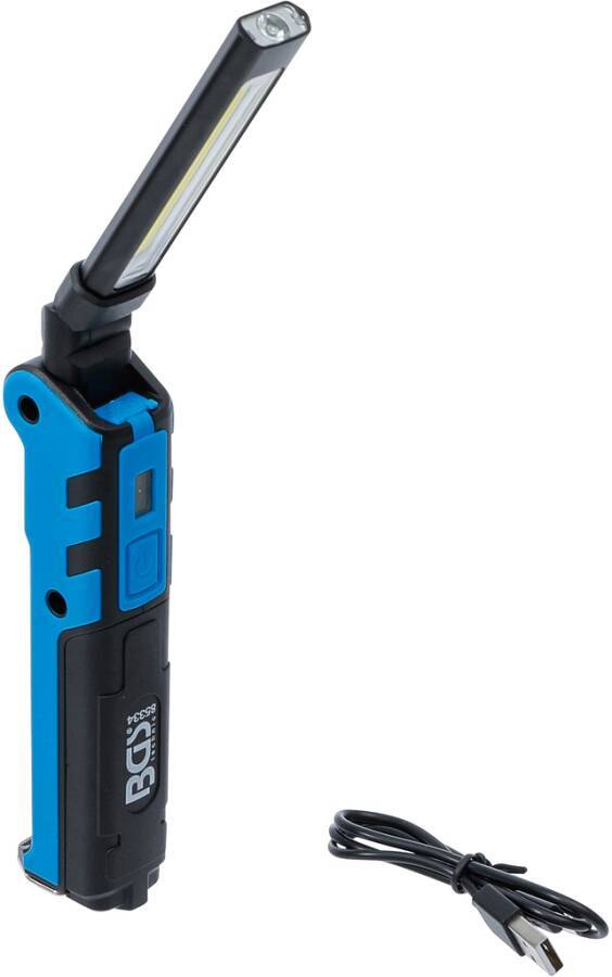 LED-Akku-Knicklampe 5W 85334 Leuchtmittel COB-LED Ausführung 1 COB LED + 1 LED Leistung 5+3 W Lebensdauer 4,5+3 h Zuleit