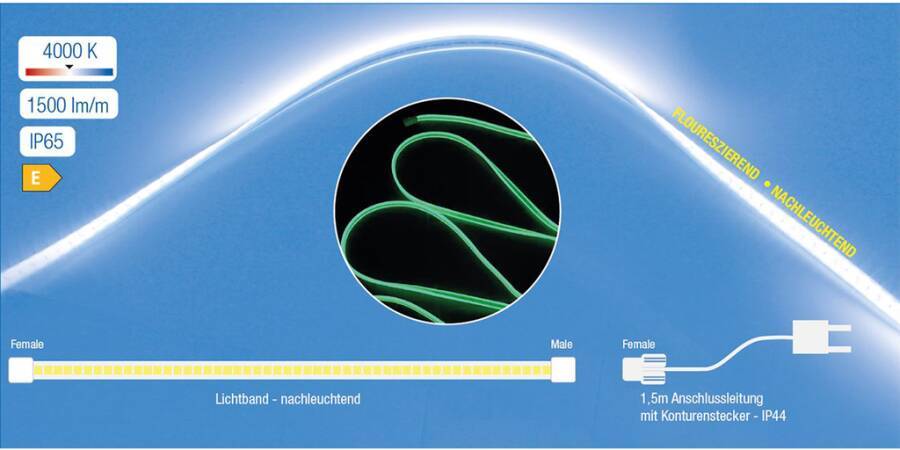 LED-Lichtbandtrommel 8752525 Leuchtmittel LED Ausführung 25m Leistung 12 pro m W Lichtstrom 37500 Lumen Lichtfarbe 4000