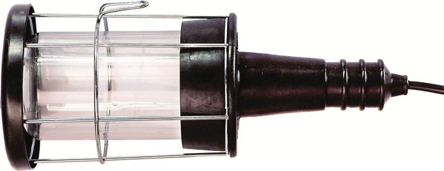 Drahtkorbleuchte mit Gummihandgriff 87409 Leuchtmittel Leuchtstofflampe Ausführung E 27 Leistung 100 W Lichtstrom k. A.