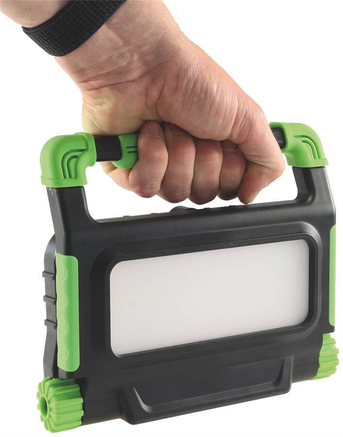 LED-Akku-Baustrahler BSA-20 8757602 Leuchtmittel SMD LED Ausführung 2-stufiger Schalter Leistung 30 W Lichtstrom 1200/24