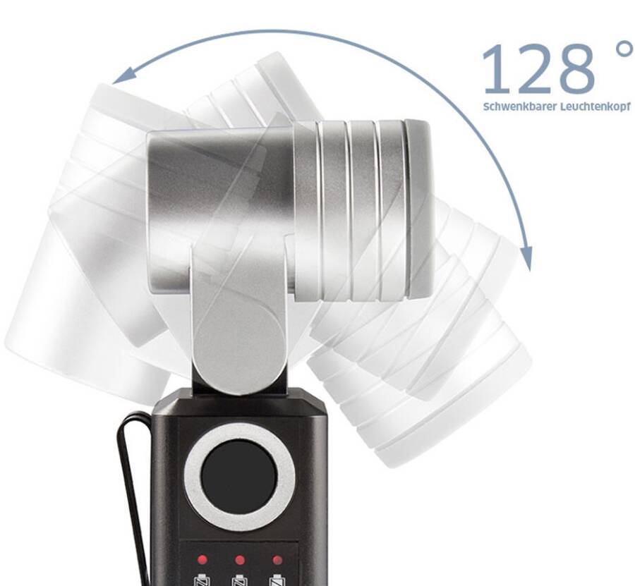 LED-Akku-Handleuchte SH.5.300 87413 Leuchtmittel Cree LED Ausführung 1 Cree LED Leistung 3 W Lichtstrom 225 Lumen Lichtf