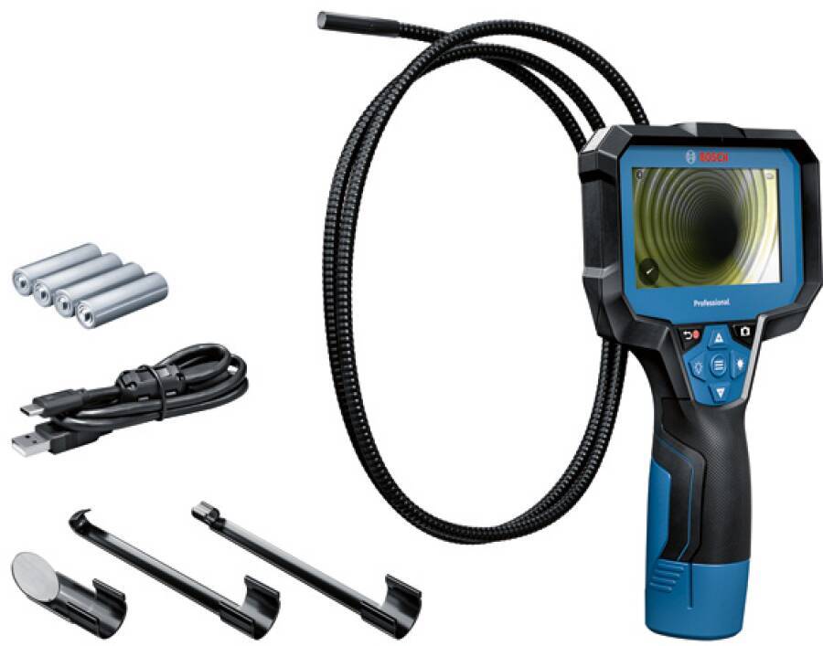 Akku-Inspektionskamera GIC 12 V-4-23 C 0601241500 Typ GIC 12 V-4-23 C Opt. D Lieferumfang AA1 Alkaline Akku-Adapter, 4 x