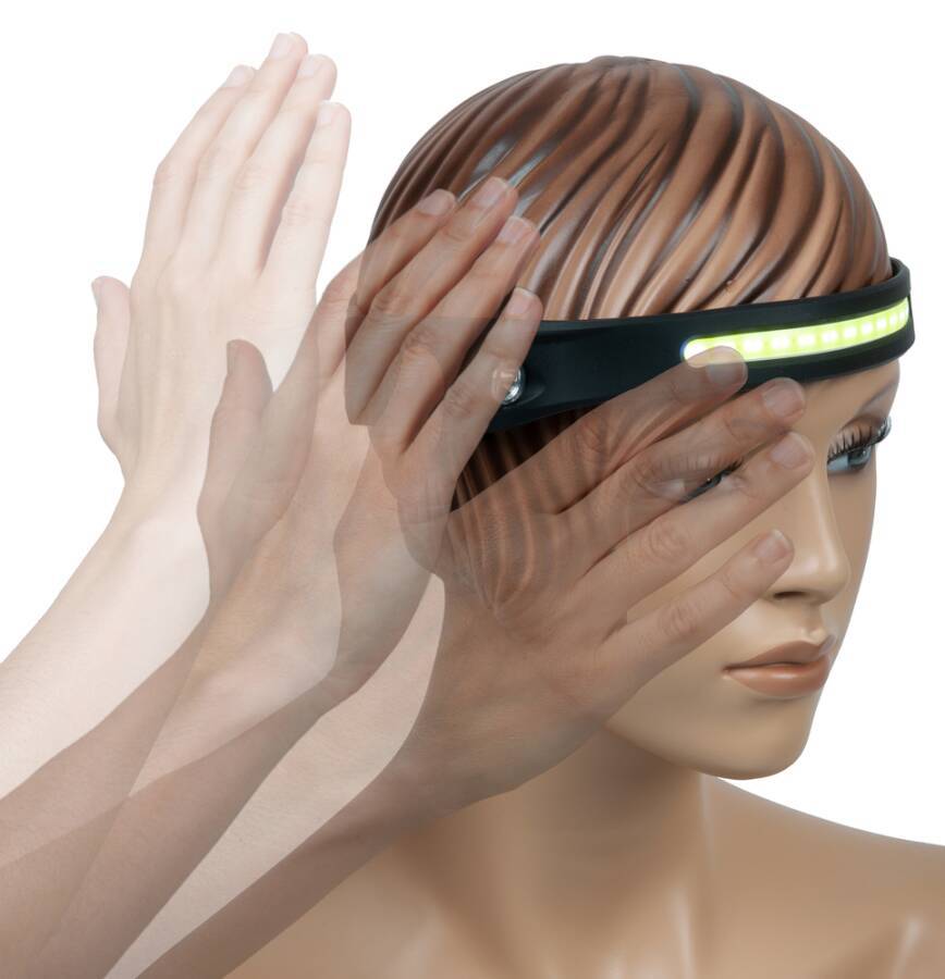 LED-Kopflampe mit Bewegungssensor 270° Ausleuchtung 150.4520 Leuchtmittel LED Ausführung - Lichtstrom 40 - 350 Lumen Leu