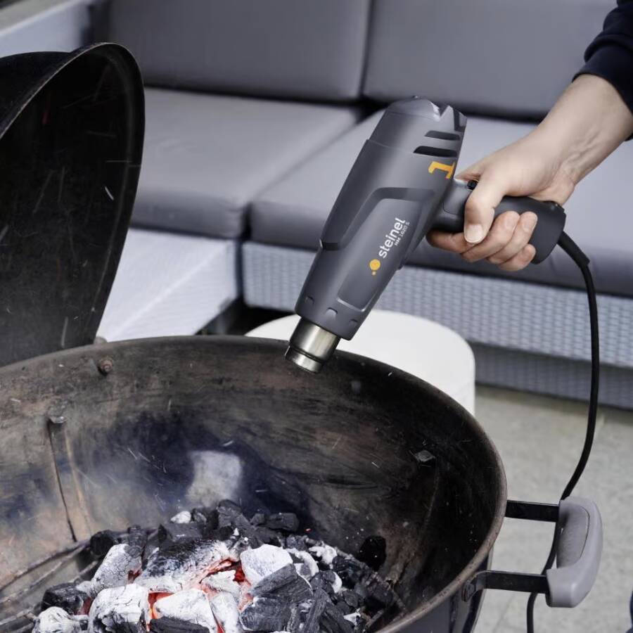 Heißluftgebläse HM 1620 S 089382 Nennaufnahme 1600 W Temperaturbereich 300 / 500 °C Luftstrom 240 - 450 l/min Gewicht 0,