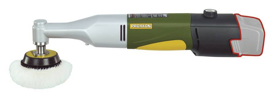 Akku-Winkelpolierer WP/A 29822 Typ Solo Lieferumfang ohne Akku und Ladegerät, Schaumstützteller Ø 50 mm, Polierschwamm (