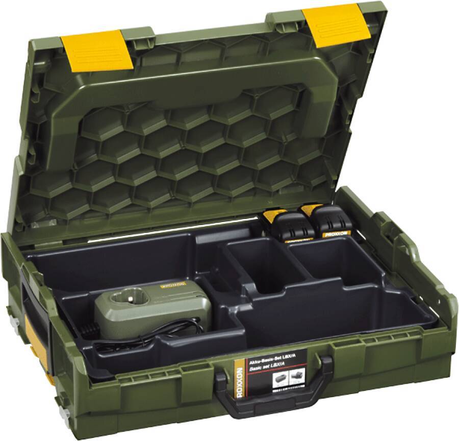 Akku-Basis-Set LBX/A 29900 Spannung 10,8 V Kapazität 2,5 Ah Lieferumfang 2 Li-Ionen-Akkus Li/A2, Akku-Schnellladegerät L