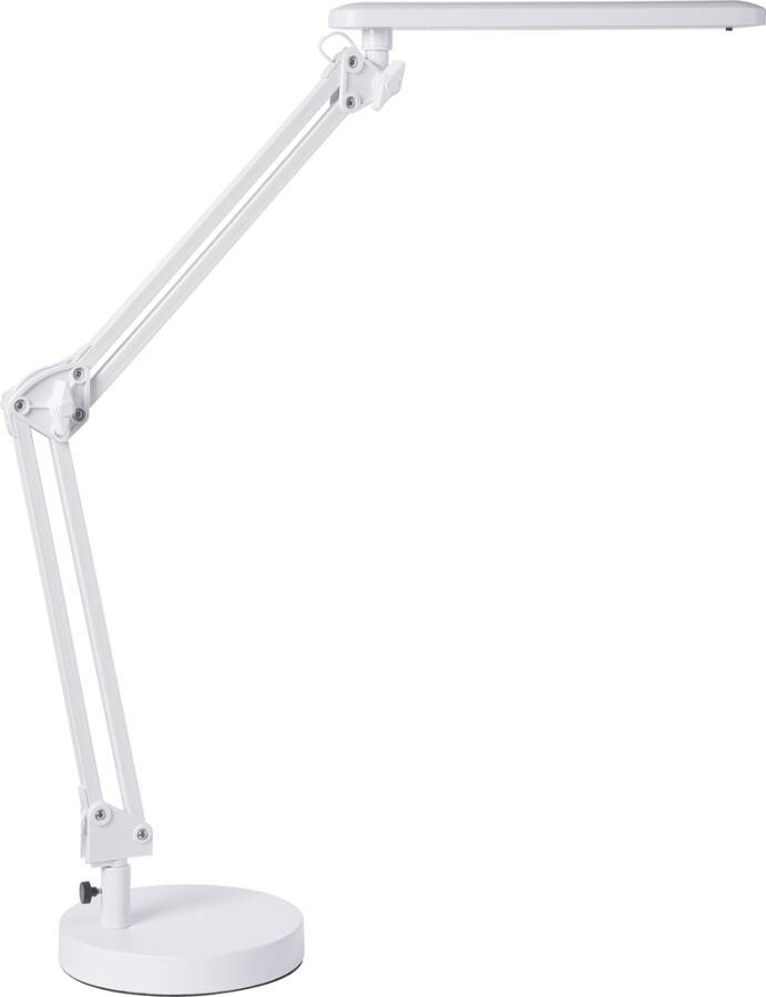 LED-Arbeitsplatzleuchte 963-10 Farbe weiß Ausführung mit Standfuß Spannung 230 V Leuchtmittel 7 W Lichtstrom 420 Lumen F