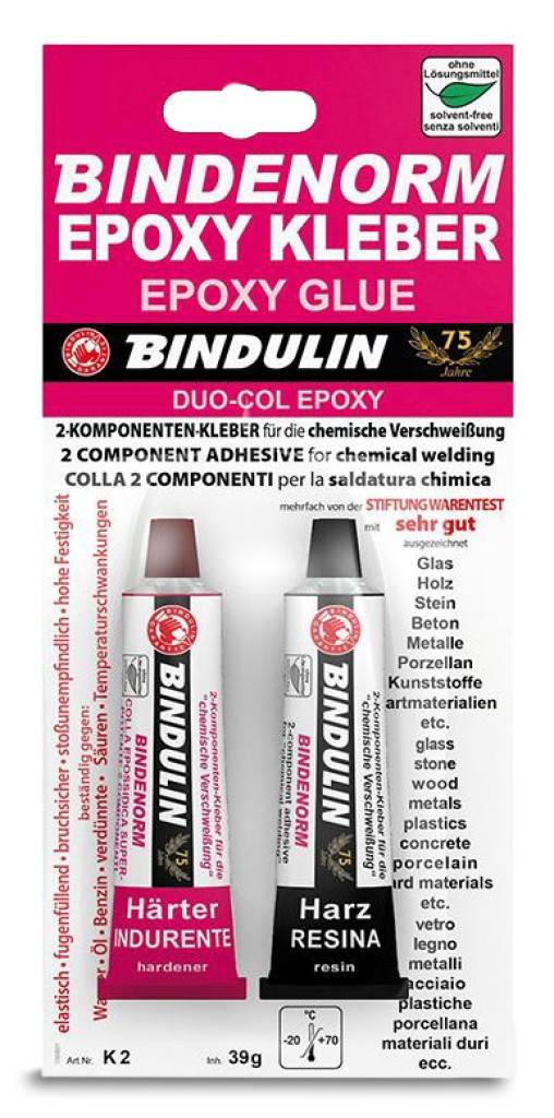 Bindenorm Epoxy-Kleber Duo-Col EpoxyProduktbeschreibung 2-Komponenten-Klebstoff Bei Raumtemperatur aushärtend Universell einsetzbar Lösu