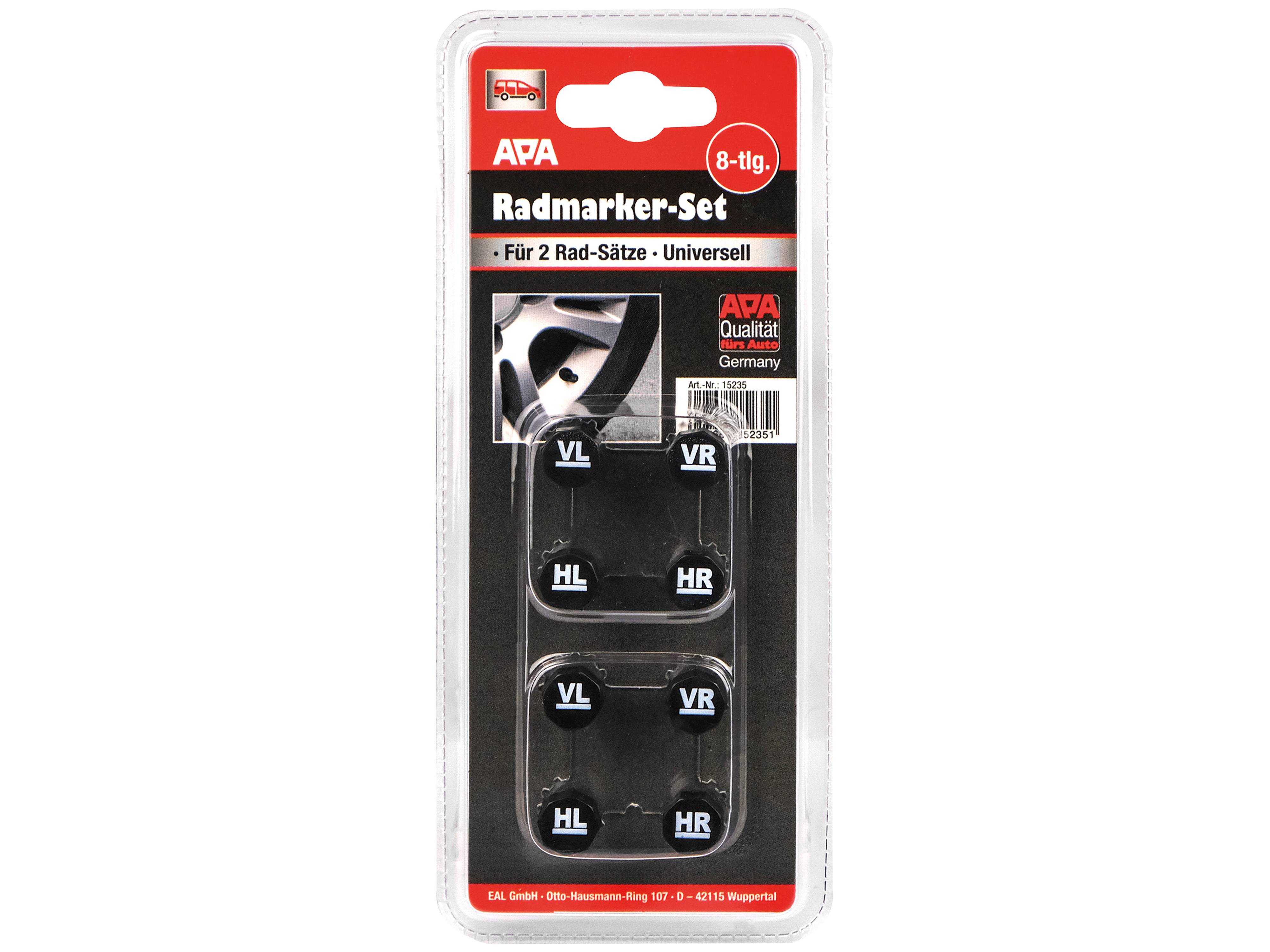 EUFAB Radmarker-Set, 15235, 8-teilig