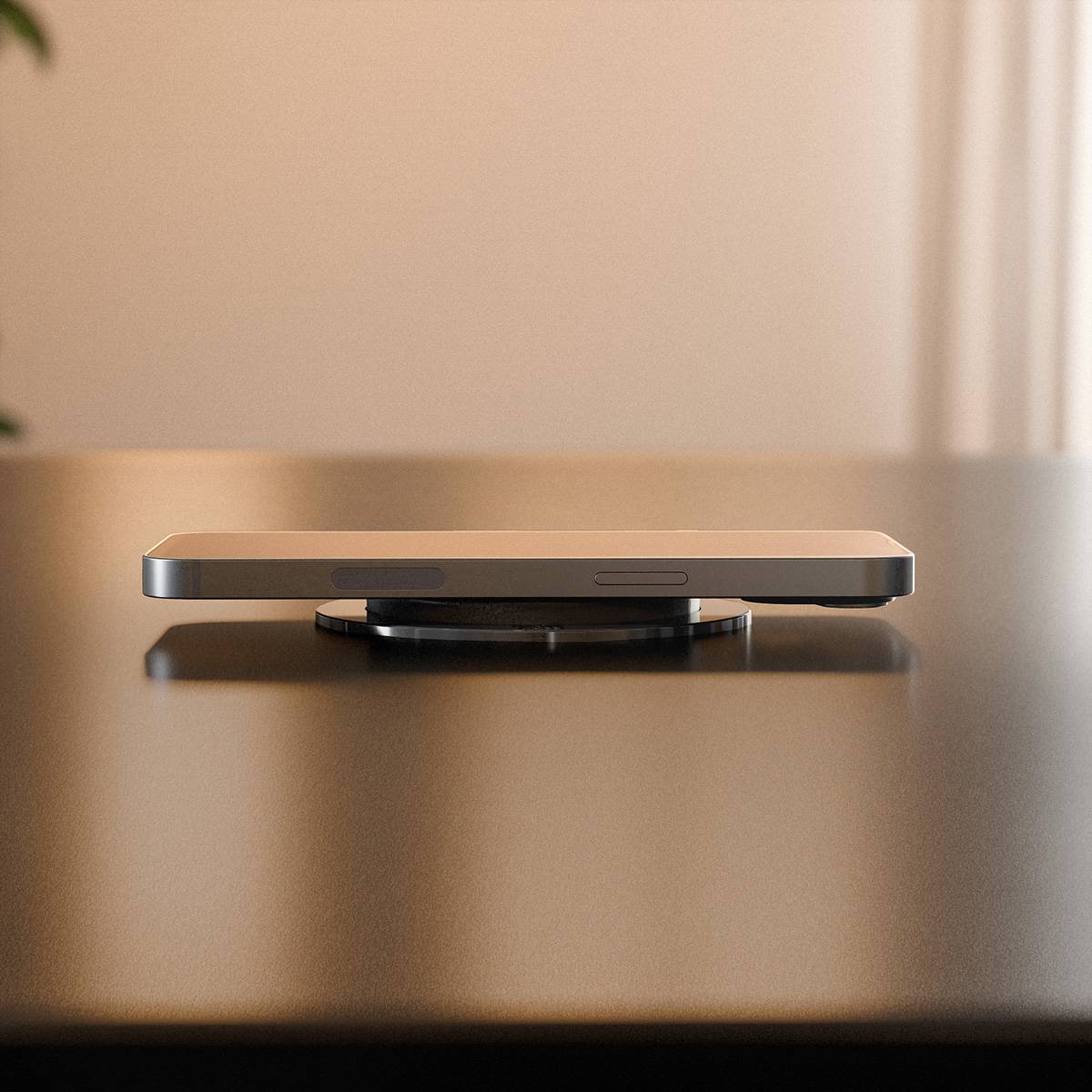 BACHMANN ELEVATOR2 1xCEE7/3 1xUSB C/C45W, Wireless Charger 15W RAL9005 0,5m IS