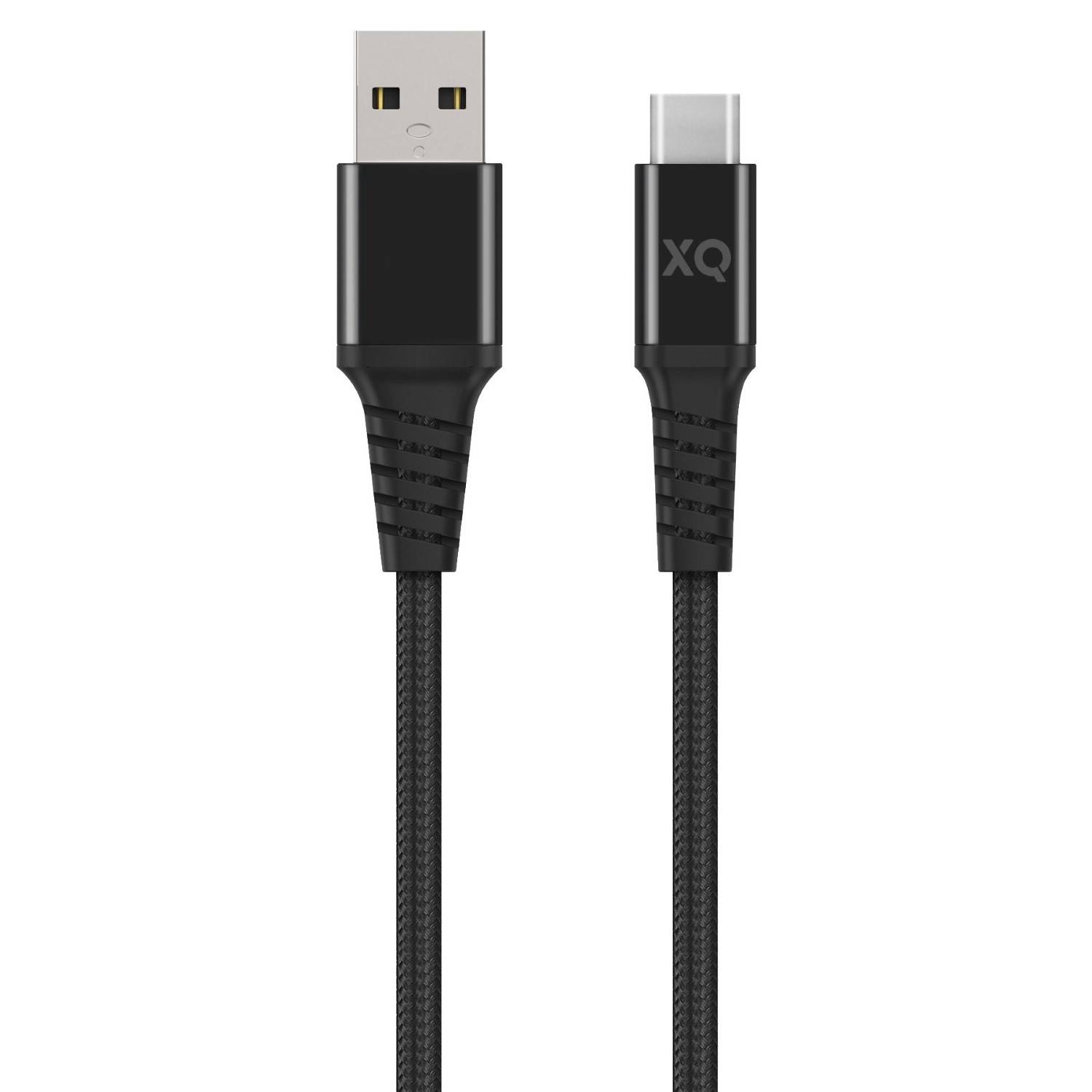USB-A auf USB-C 3.0 Kabel Cotton Braided 2m Schwarz
