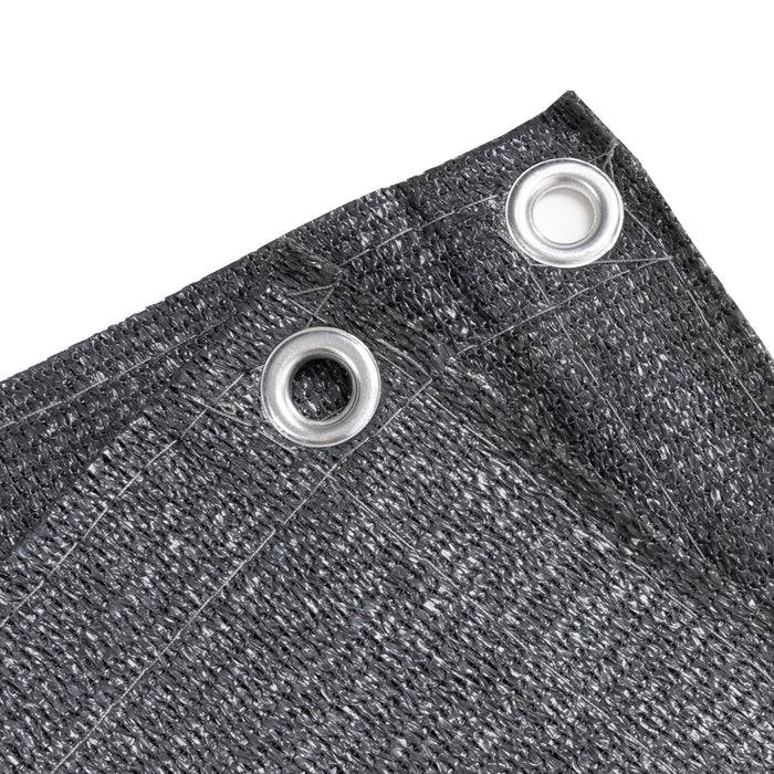 FLOORDIREKT Balkonsichtschutz - Sicht- & Windschutz - Inklusive stabiler Metallösen & Befestigungsschnur - Anthrazit - 90 x 500 cm