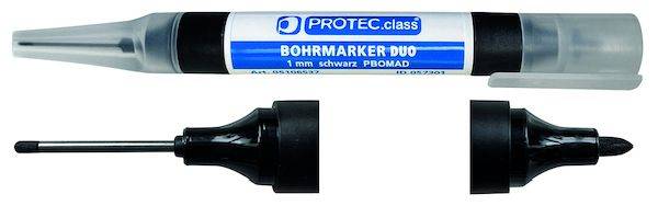 PROTEC.class Marker und Kreide Bohrmarker PBOMAD Duo 1mm schwarz 1 Pack= 5 Stück