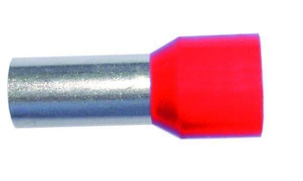PROTEC.class Aderendhülsen 1,0qmm/8mm PAEH 100/8 rot isoliert VE500