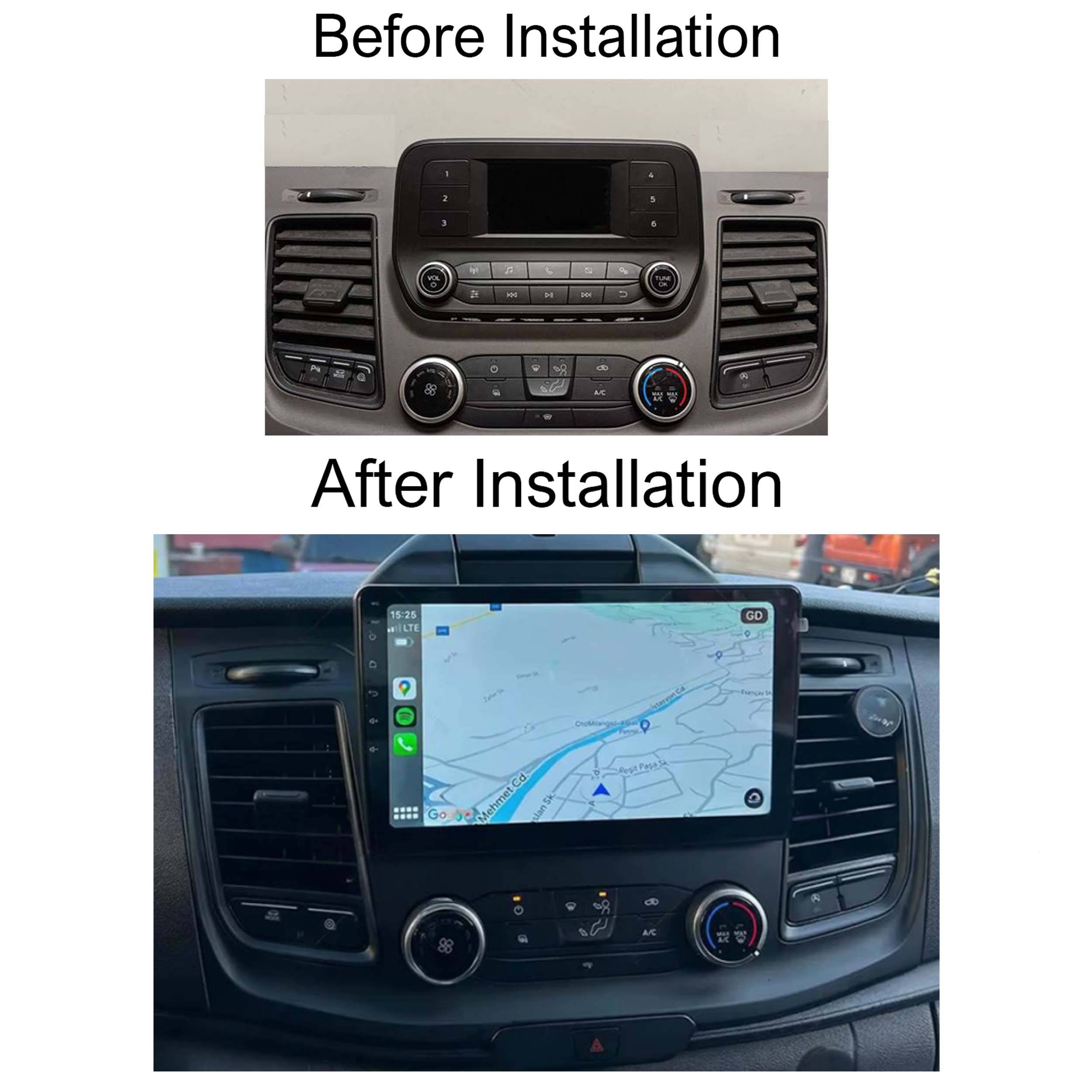 Für Ford Tourneo Custom 10" Touchscreen Android Autoradio Navi GPS CarPlay