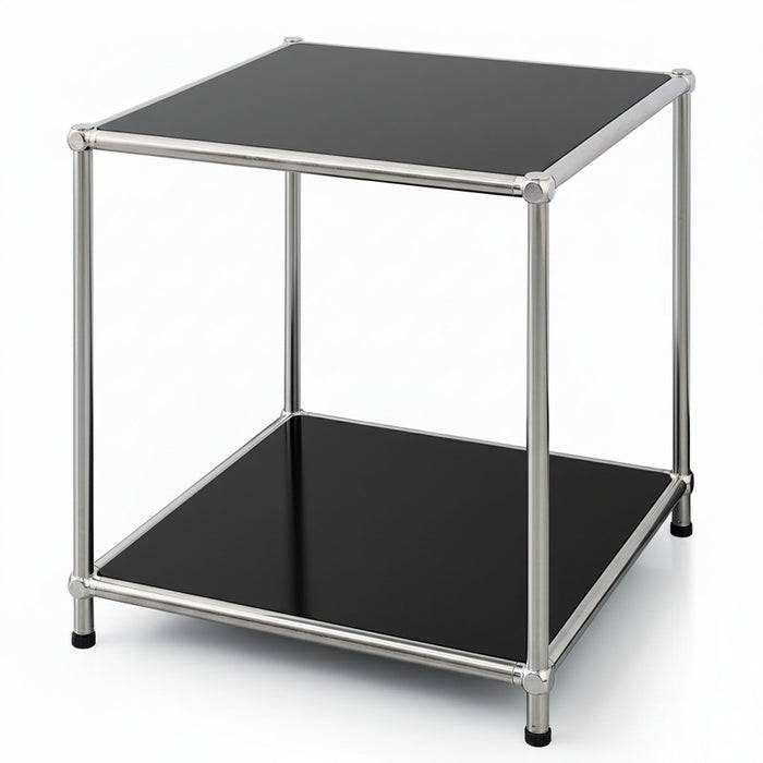 FLOORDIREKT Metallregal Concept Epure MK-012 - Offenes Aufbewahrungs- & Ablageregal - Vielseitig einsetzbar - Schwarz