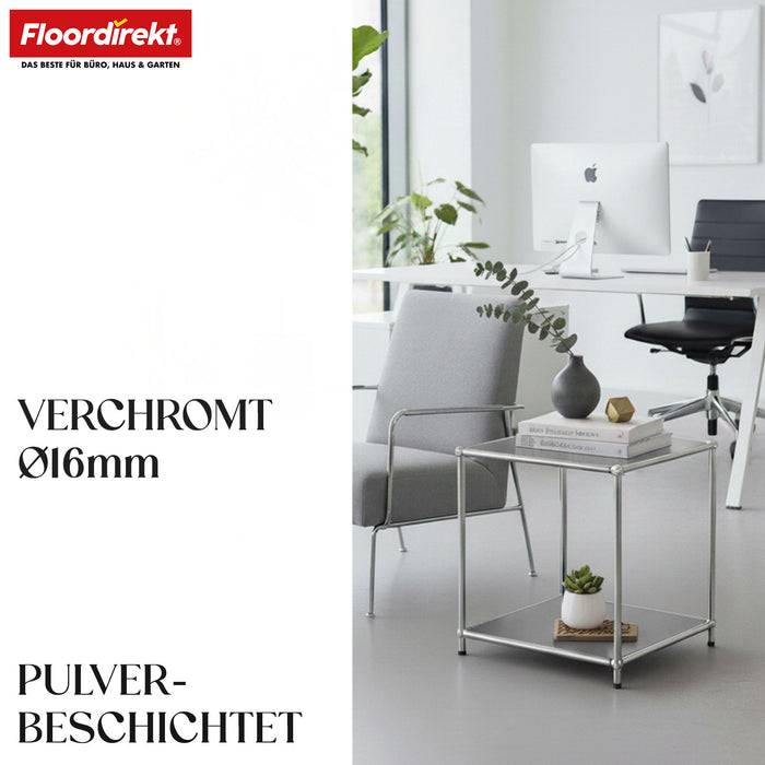 FLOORDIREKT Metallregal Concept Epure MK-012 - Offenes Aufbewahrungs- & Ablageregal - Vielseitig einsetzbar - Grau