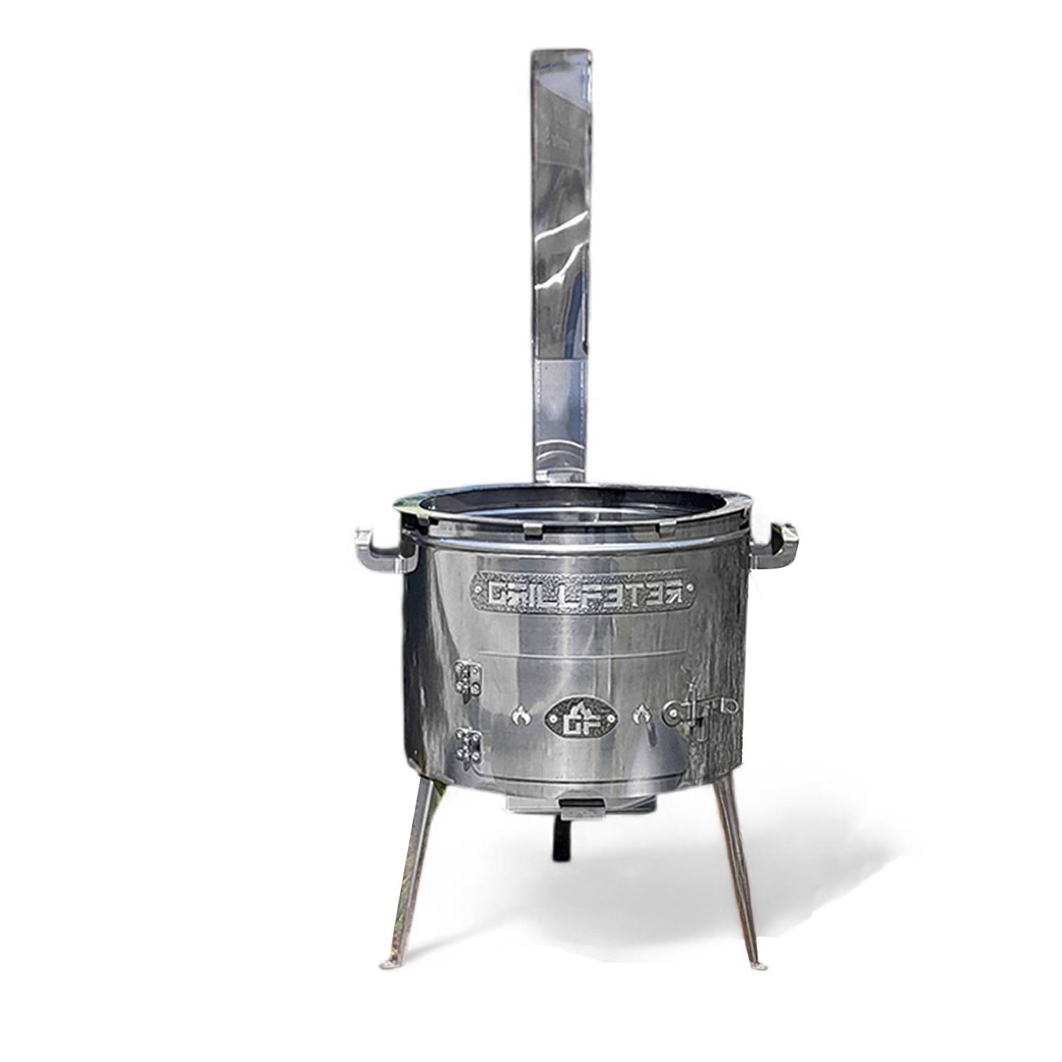 Utschak Set MultiFlame mit Holz und Gas befeuerbar mit Kazan 15L ohne Deckel