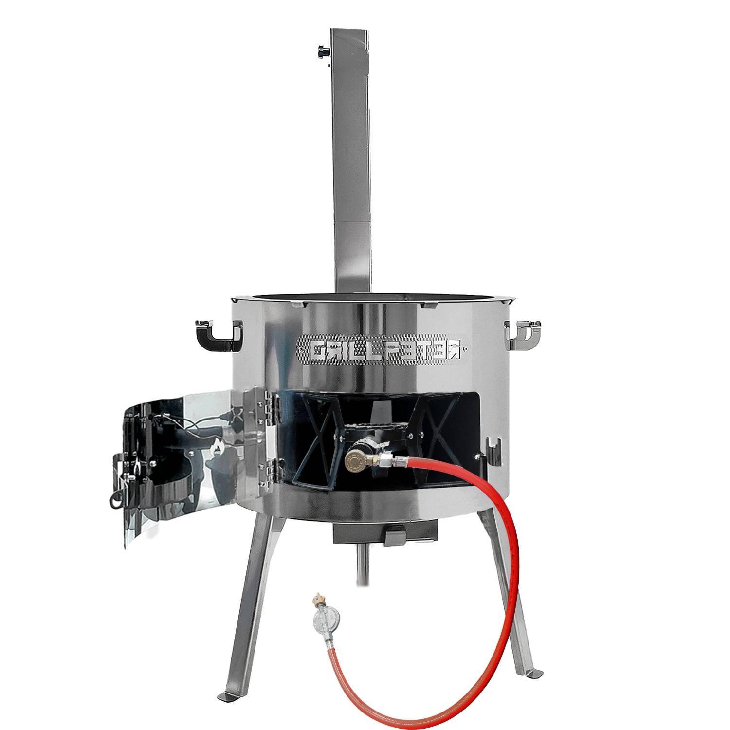 Utschak Set MultiFlame mit Holz und Gas befeuerbar mit Kazan 12L ohne Deckel