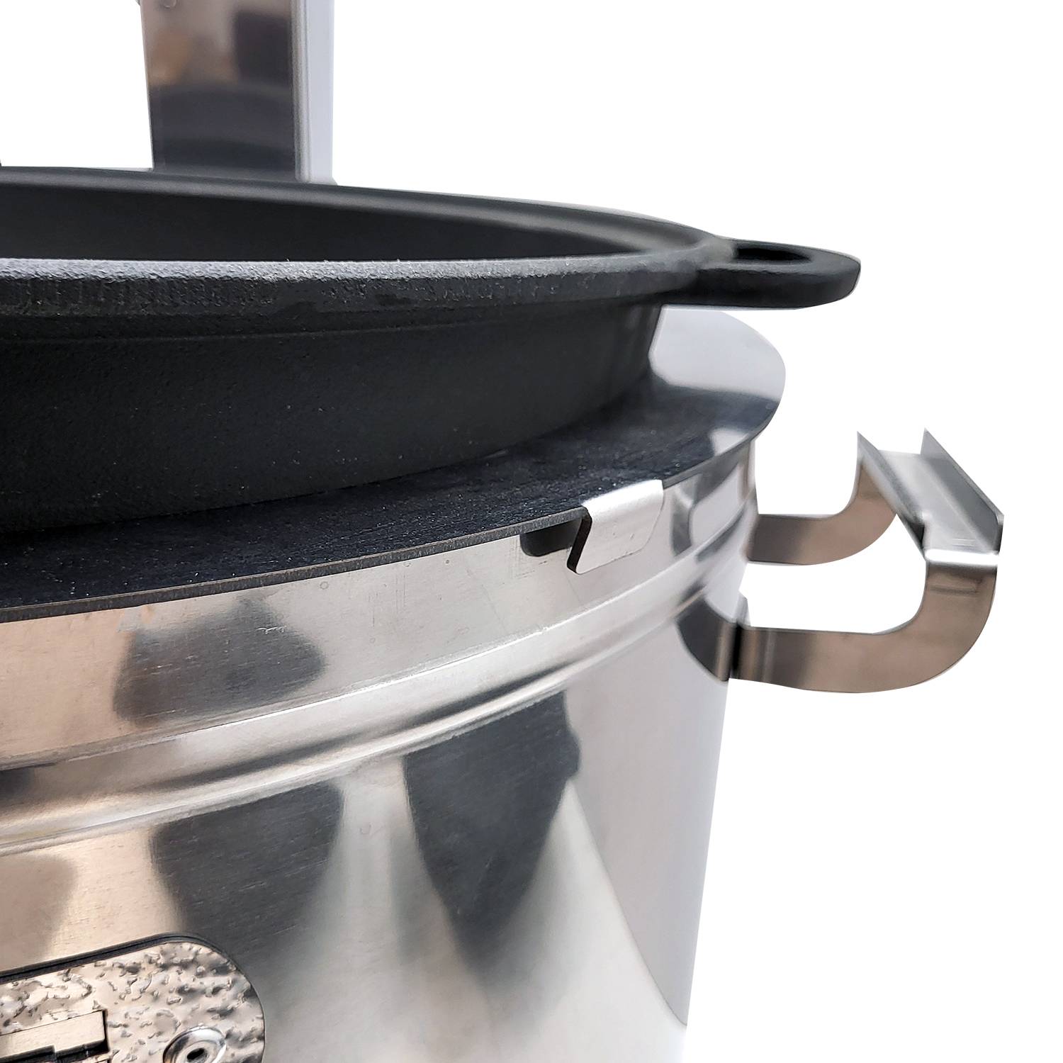 Utschak Set MultiFlame mit Holz und Gas befeuerbar 15l Kazan mit Grilldeckel