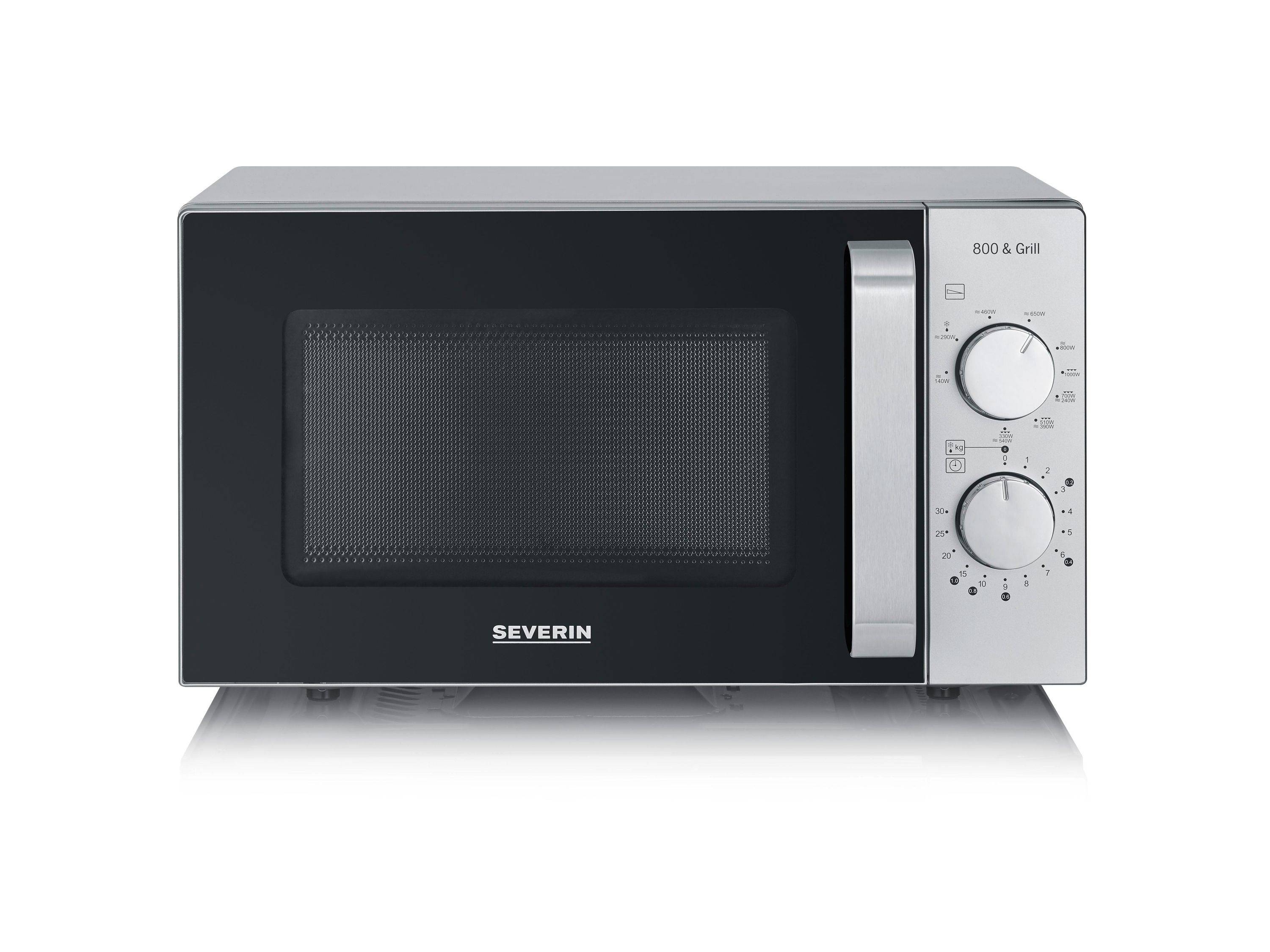 SEVERIN MW 7576 Mikrowelle 20L, 800W, Grill, 9 Programme