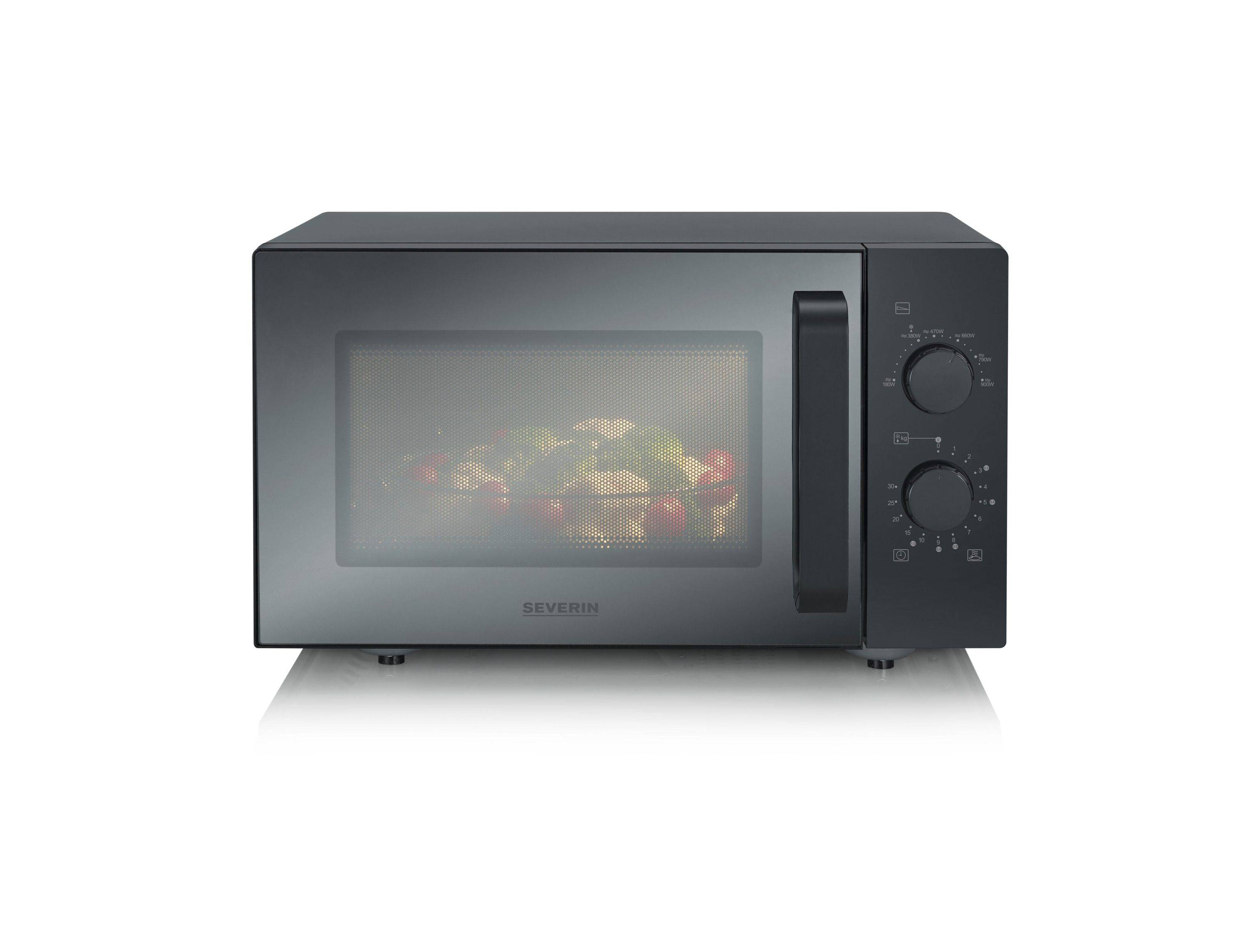 SEVERIN MW 7789 Solo-Mikrowelle 25L 800W Glasboden