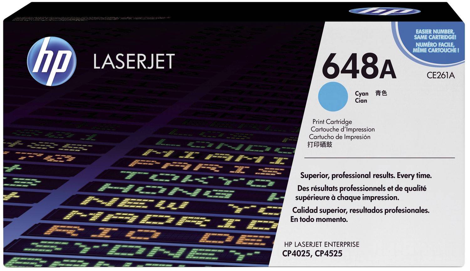 Hewlett Packard CE261A HP Toner CE 261 A cyan No. 648 A