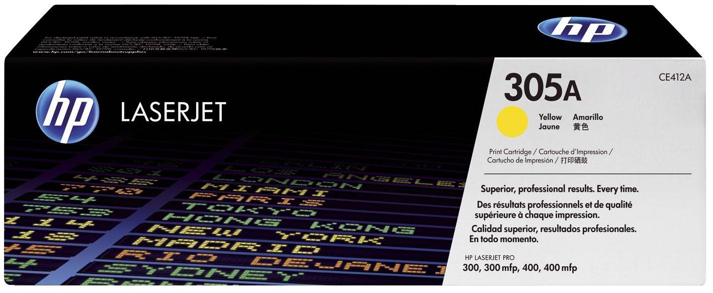 HP CE412A Original HP Tonerkartusche gelb (CE412A,305A,305AY,305AYELLOW,NO305A,NO305AY,NO305AYELLOW)