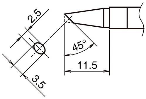 Aktiv-Lötspitze Format 2535BC