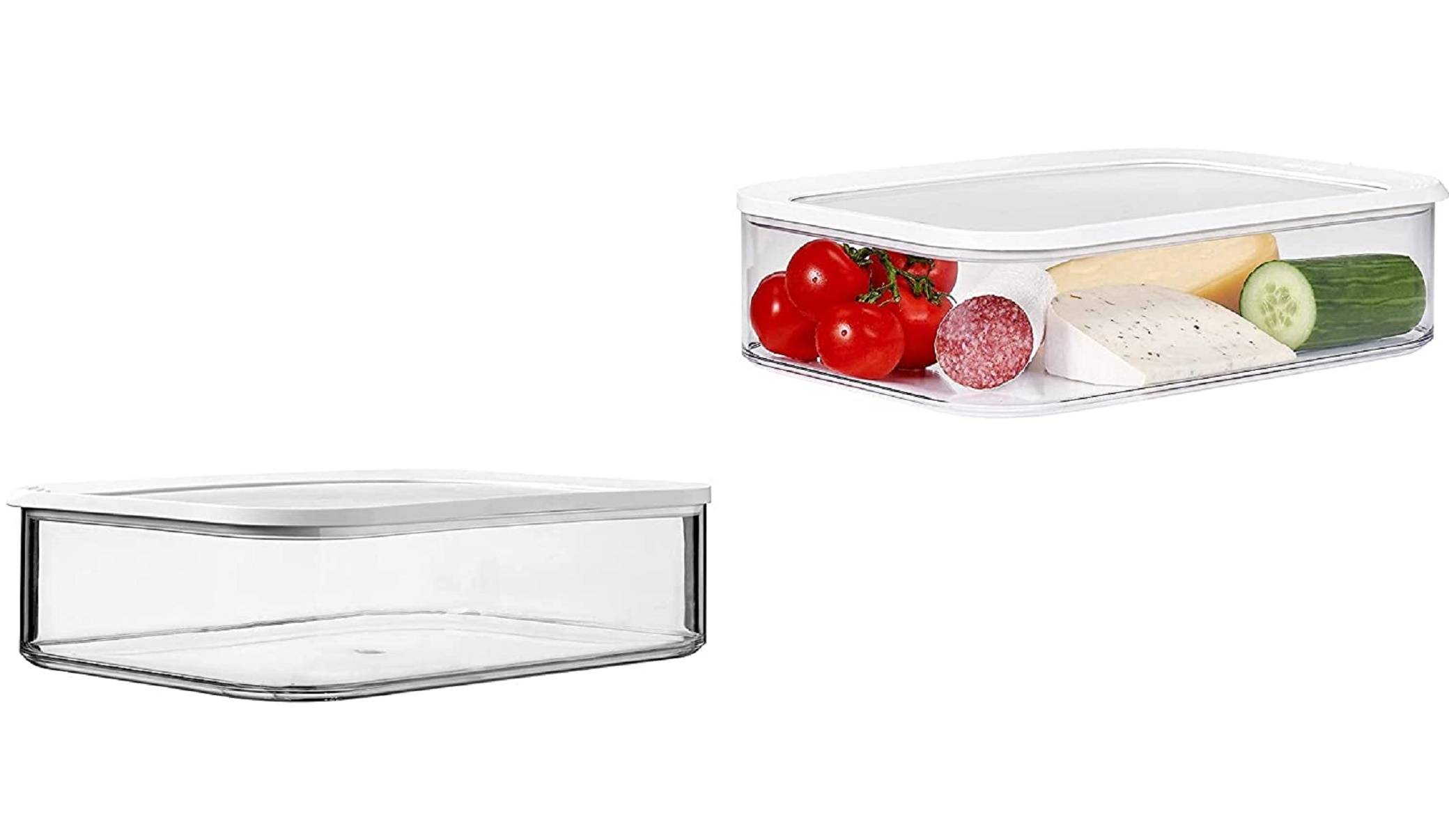 Mepal | Modula Vorratsdosen XXL Set | 2-teilig | 4800 ml | ideal für Lebensmittelaufbewahrung | spülmaschinenfest | Weiß