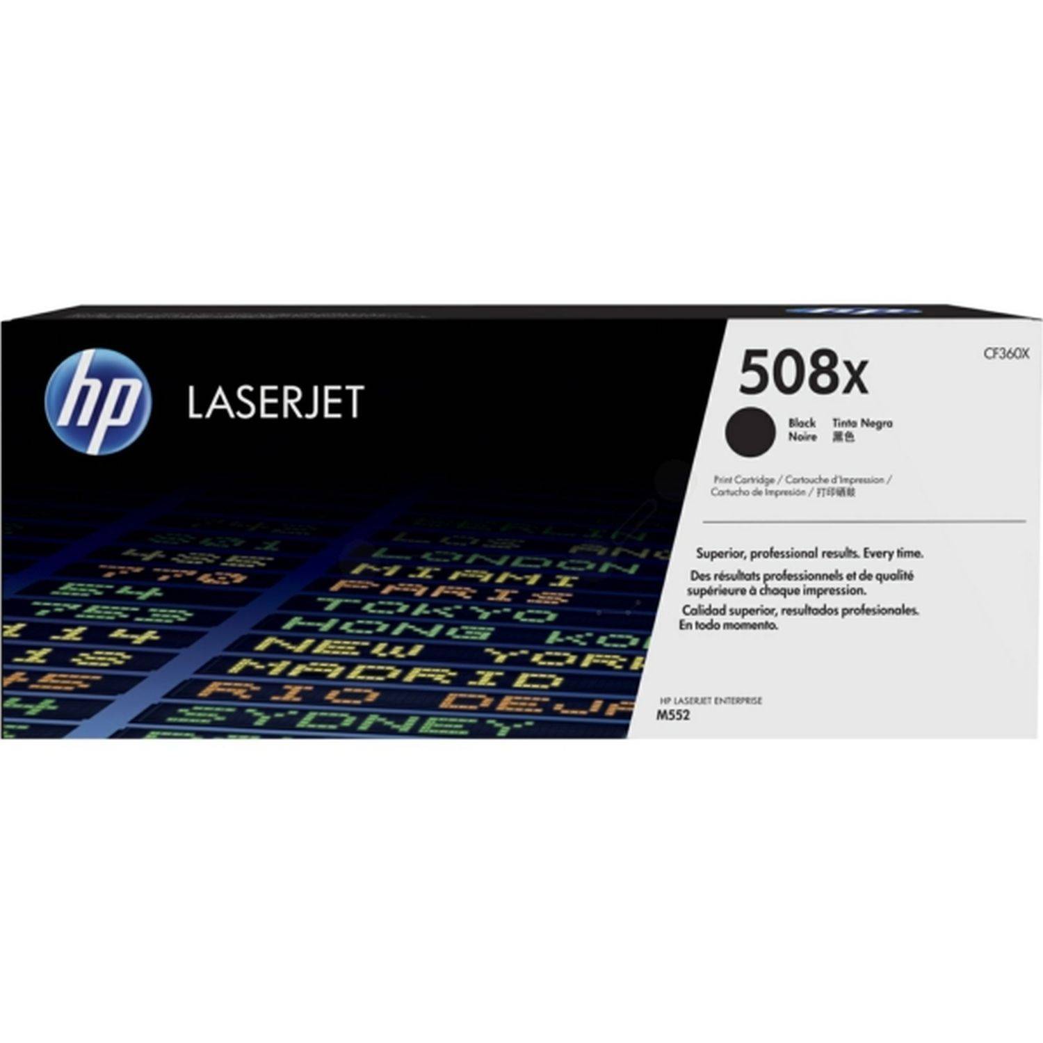 HP CF360X Original HP Tonerkartusche schwarz (CF36067902,CF360X,508X,508XBK,508XBLACK,NO508X,NO508XBK,NO508XBLACK)