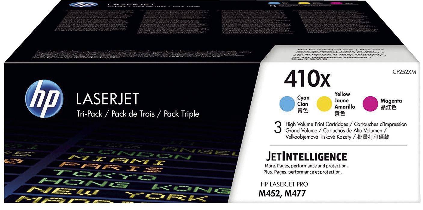 Hewlett Packard CF252XM HP Toner CF 252 XM C/M/Y No. 410 X