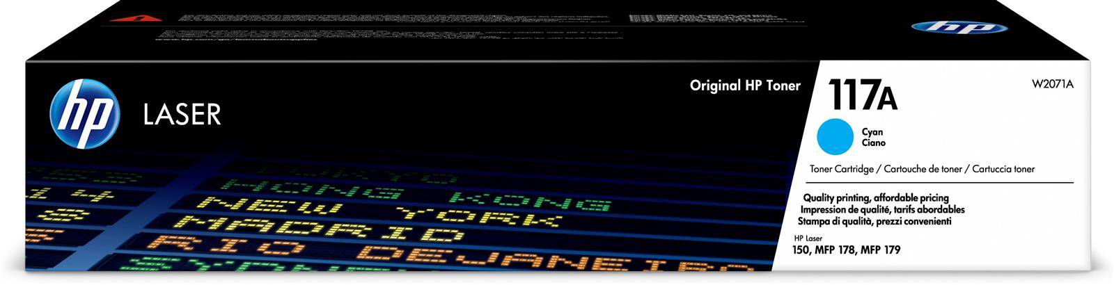HP W2071A Original HP Toner-Kit cyan (W2071A,117A,117AC,117ACYAN,NO117A,NO117AC,NO117ACYAN)